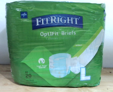Pañales para Incontinencia FitRight Ultra Adultos Talla L – Paquete de 20 Unidades