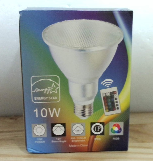 Foco LED RGB DUDU 20W PAR38 E27 – 16 Colores con Control Remoto IR, Memoria de Color, Reflector Impermeable para Interior y Exterior