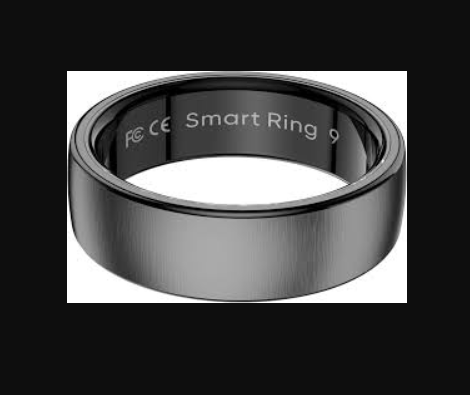 Smart Ring Negro – Anillo Inteligente de Monitoreo de Salud y Actividad