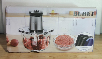 ⚠️ PRESENTA USO, NO AFECTA SU FUNCIONAMIENTO | Procesador de Alimentos Eléctrico BUMET 850W – Tazón Vidrio 16 Tazas, Cuchilla 6 Filos, Temporizador LED