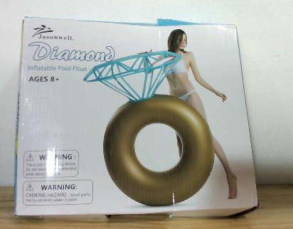 Flotador Inflable Anillo de Diamante Jasonwell – Decoración para Piscina y Despedida de Soltera
