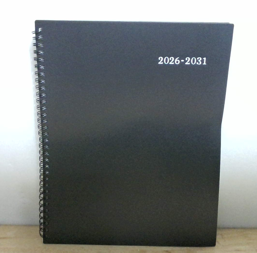 Planificador Mensual 5 Años 2026-2031 – Calendario Julio 2026 a Junio 2031, 23x28 cm, Bolsillos Doble Cara y Cubierta Polipropileno