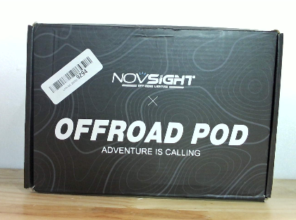 Focos LED NOVSIGHT 4" Off-Road Serie X con DRL Amarillo – Par | Luz de Conducción + Cubierta Ámbar para Camiones, Jeep, Ford, UTV, ATV