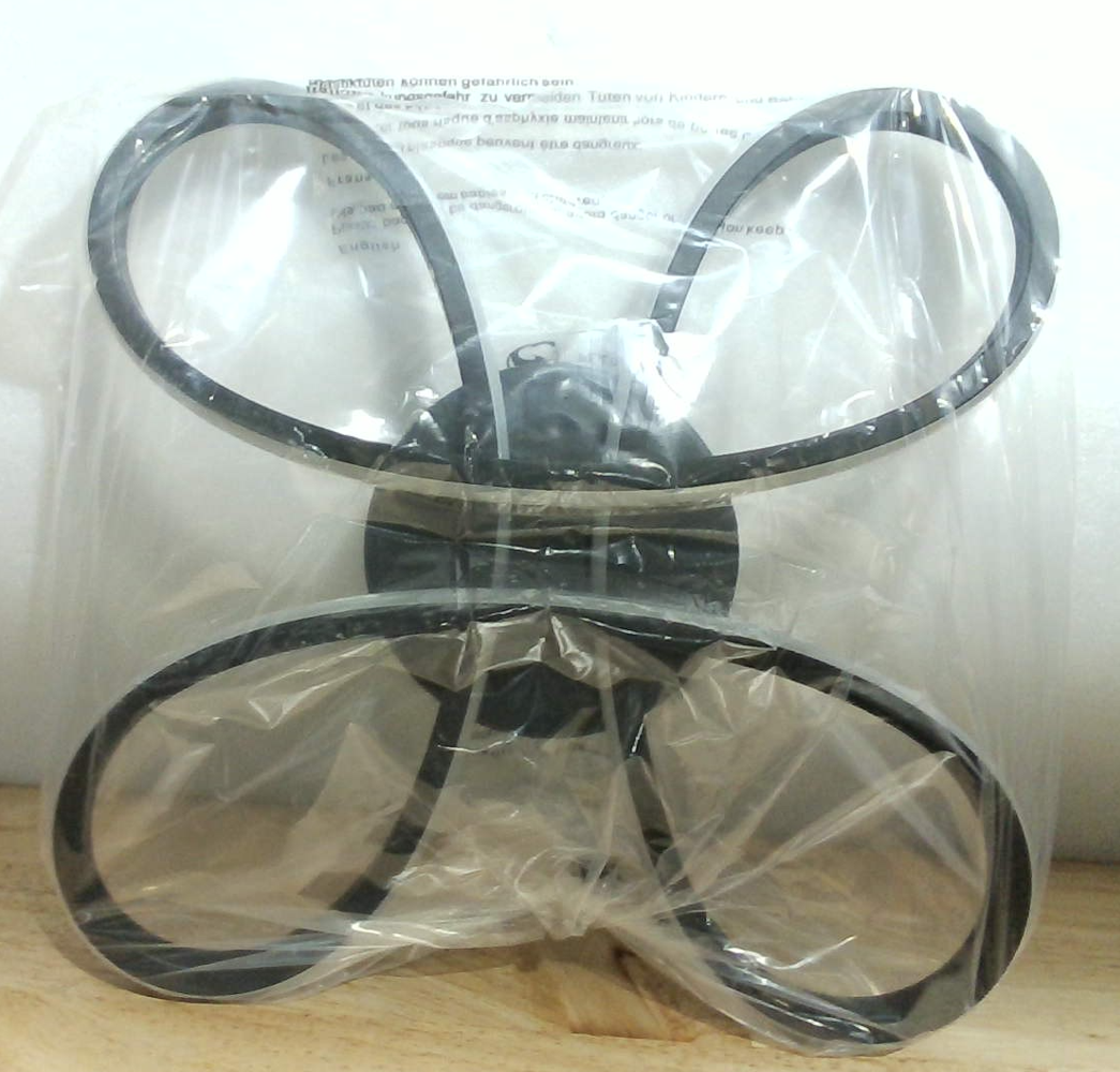 Lámpara LED de Techo Moderna – Diseño Geométrico de Aros Curvados en Negro
