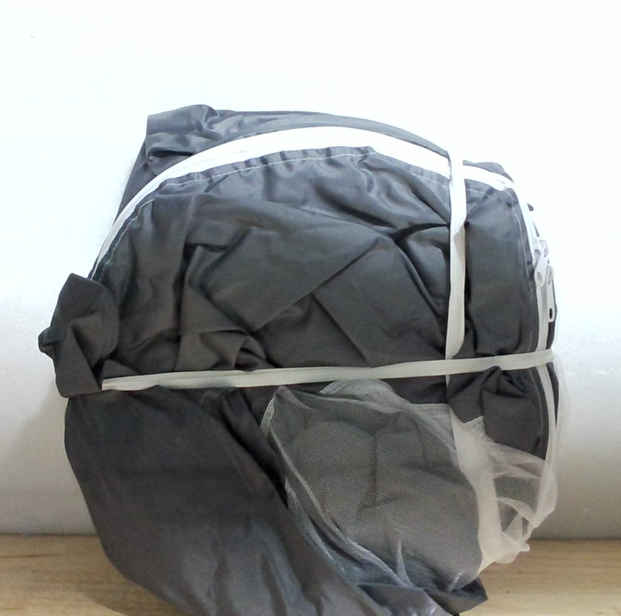 Red Mosquitera Pop-Up MENGERSI para Cama – Dosel Plegable Portátil para Camping, Viaje y Patio, Sin Instalación (Gris)