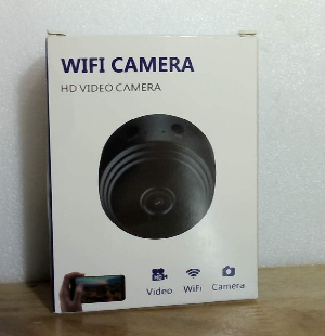 Cámara pequeña inalámbrica 2025 mejorada para interiores, cámaras pequeñas WiFi inalámbricas, visión de cámara de seguridad para el hogar HD 1080P (negro)