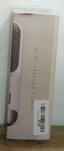Cepillo alisador de pelo inalámbrico, mini cepillo alisador portátil para viajes, alisador de peine caliente iónico negativo, cepillo alisador recargable para mujeres, ligero sobre la marcha, rosa