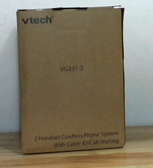 Teléfono inalámbrico VTech de 3 terminales con pantalla grande y botones grandes, DECT 6.0 con identificador de llamadas/llamada en espera, altavoz manos libres dúplex completo, modo ECO, rellamada a los últimos 10 números, fácil de usar.
