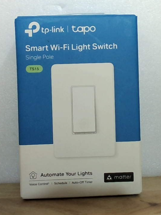 TP-Link Tapo Matter Interruptor de luz inteligente: Control de voz con Siri, Alexa y Google Assistant | Certificado UL | Temporizador y programación | Fácil instalación guiada | Requiere cable neutro