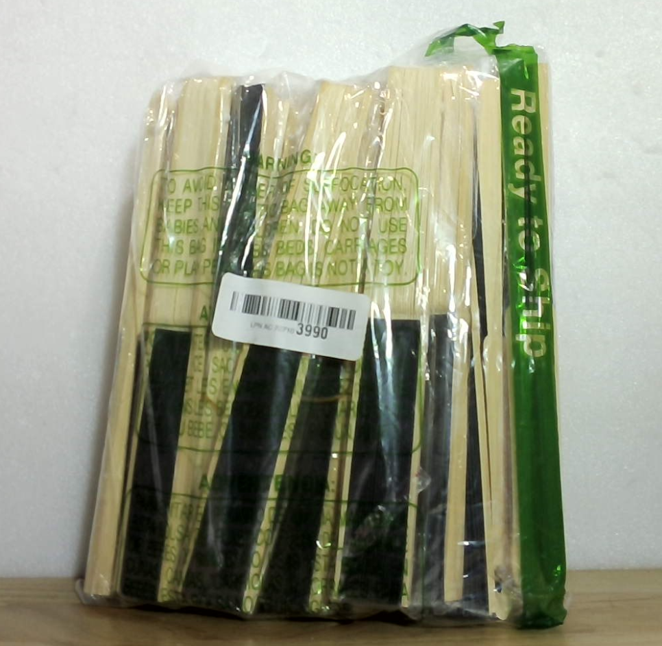 Ventiladores plegables de bambú japoneses – Pack de 10 | Abanicos de mano de papel negro