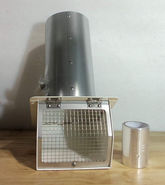 Cubierta de ventilación de pared de 6 pulgadas, campana de ventilación de pared exterior