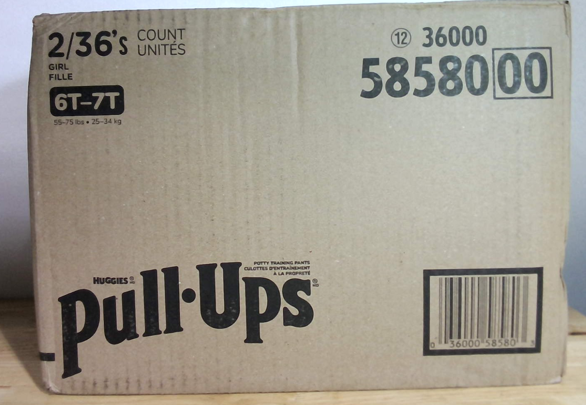 Pantalones Entrenamiento Baño Pull-Ups Niñas Talla 6T-7T Calzones Entrenamiento 25-34 kg Cantidad 72
