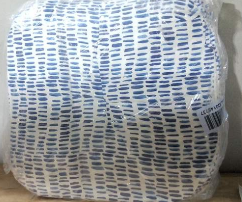 JMGBird Pack de 4 Cojines Cuadrados para Silla - Almohadillas Resistentes al Agua 40x40x10 cm Azul Claro