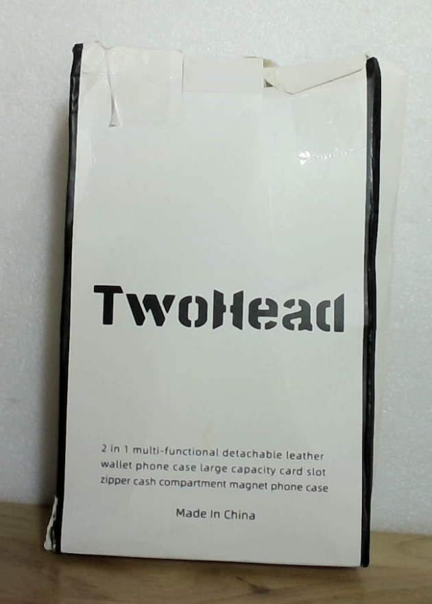 Funda Cartera TwoHead Compatible con iPhone 16 Pro, Funda Teléfono Magnética Desmontable, Funda Protectora de Cuero PU Todo-Alrededor Cartera con Portamonedas/Bolsillo Cambio, 16cm, Marrón