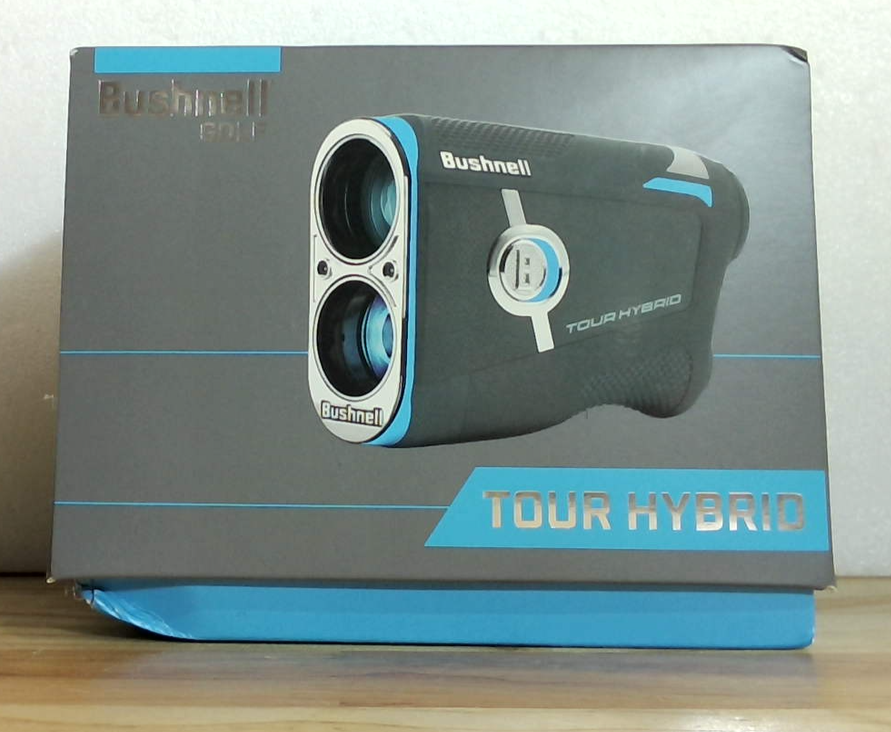 Bushnell Golf Tour Hybrid Telémetro Láser – GPS, Compensación Pendiente, Pinseeker JOLT Flag Lock, Soporte Magnético Carrito, Distancias Frontal/Centro/Trasera, Rango 500+ Yardas
