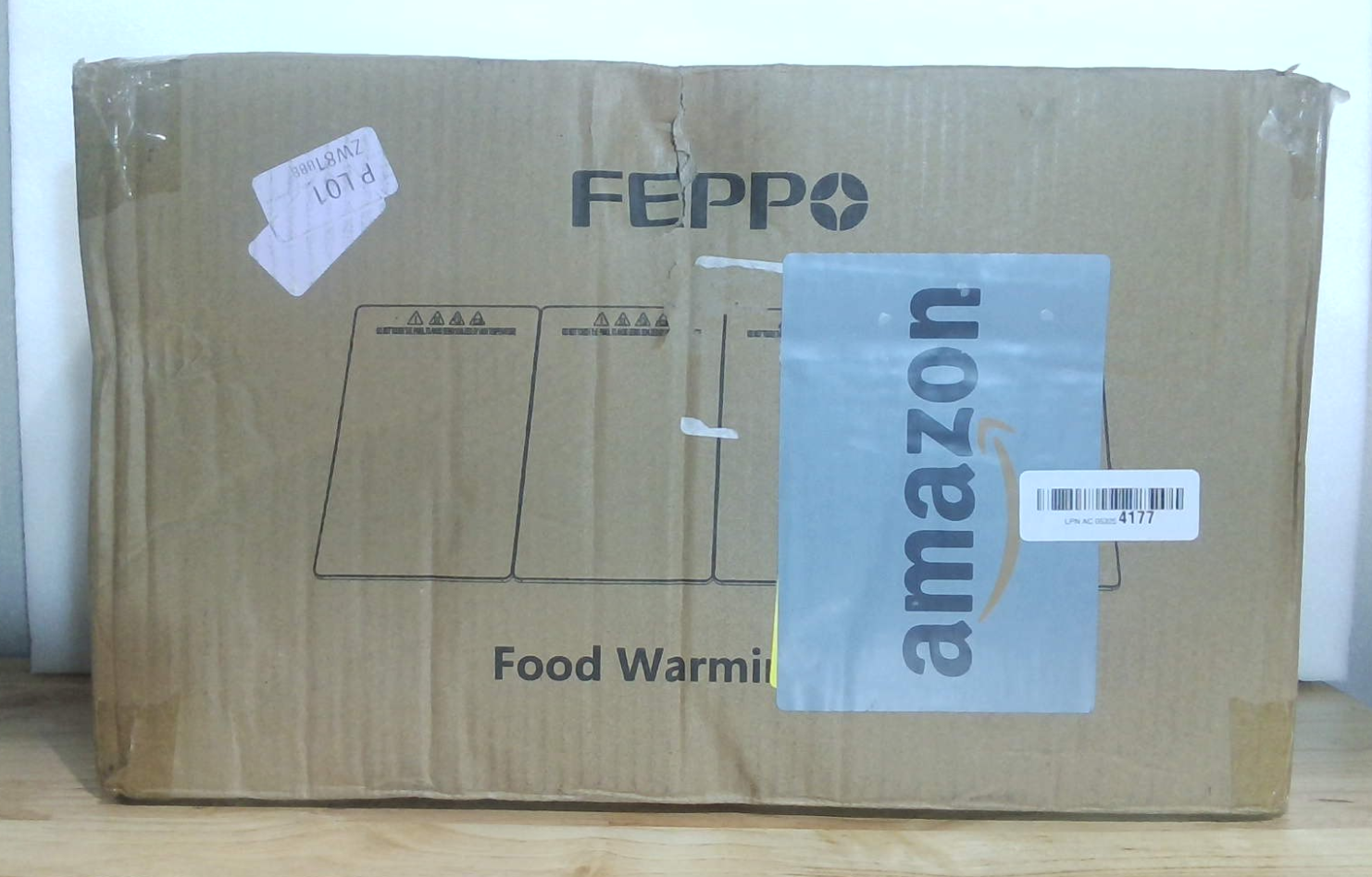 FEPPO Bandeja de calentamiento eléctrica, calentadores de alimentos 4 en 1 para fiestas, buffet con 10 ajustes de temperatura