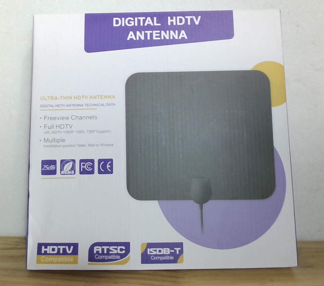 Antena Televisión DAANT Interior Largo Alcance 4K 1080p Televisor Inteligente Cable Coaxial HDTV 4.88 m