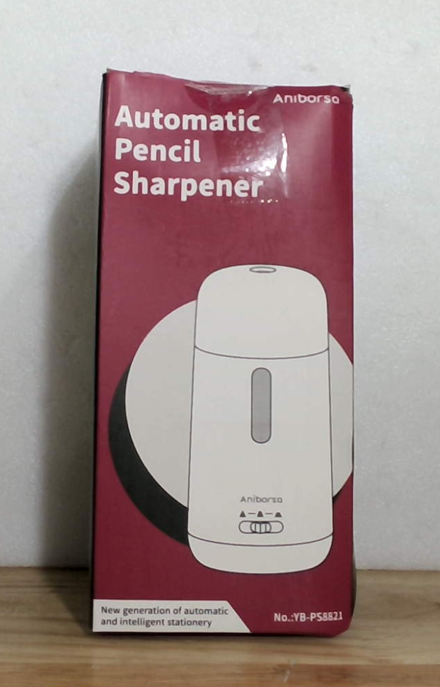 Sacapuntas eléctrico automático Aniborsa alimentación automática parada automática eyección automática recargable para aula hogar escuela oficina rosa rojo