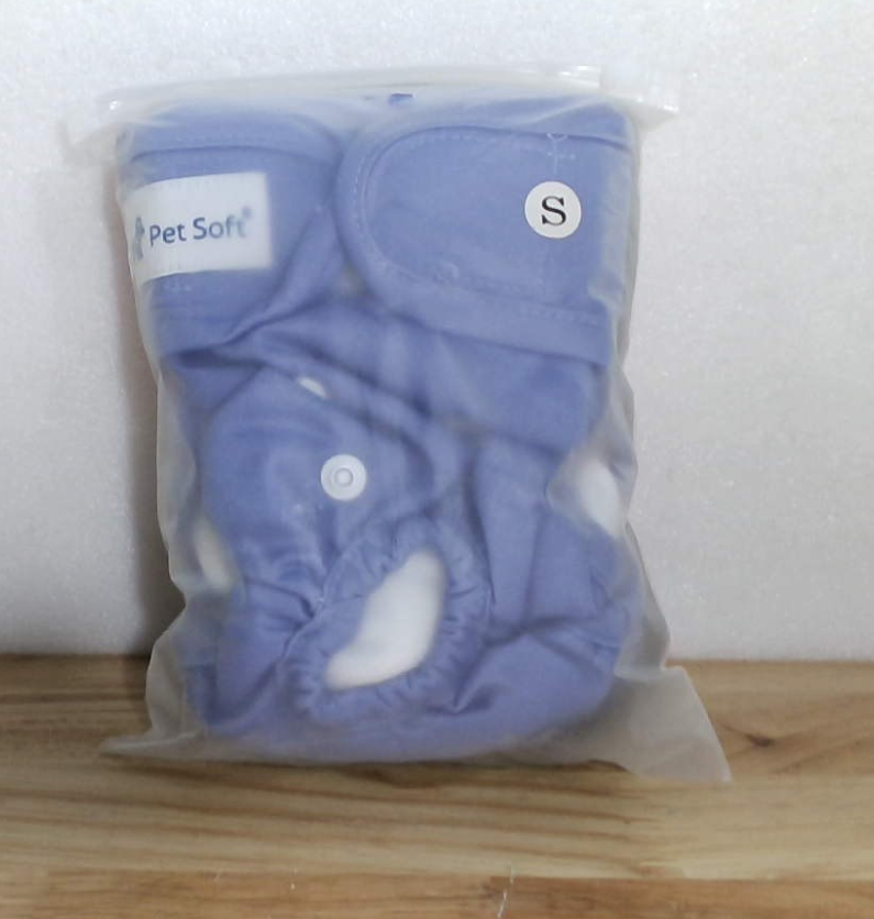 Pañales Reutilizables Suave para Perras (3 Paquetes), Pañales Cómodos para Perras en Período de Calor (Vivaz, Pequeño)