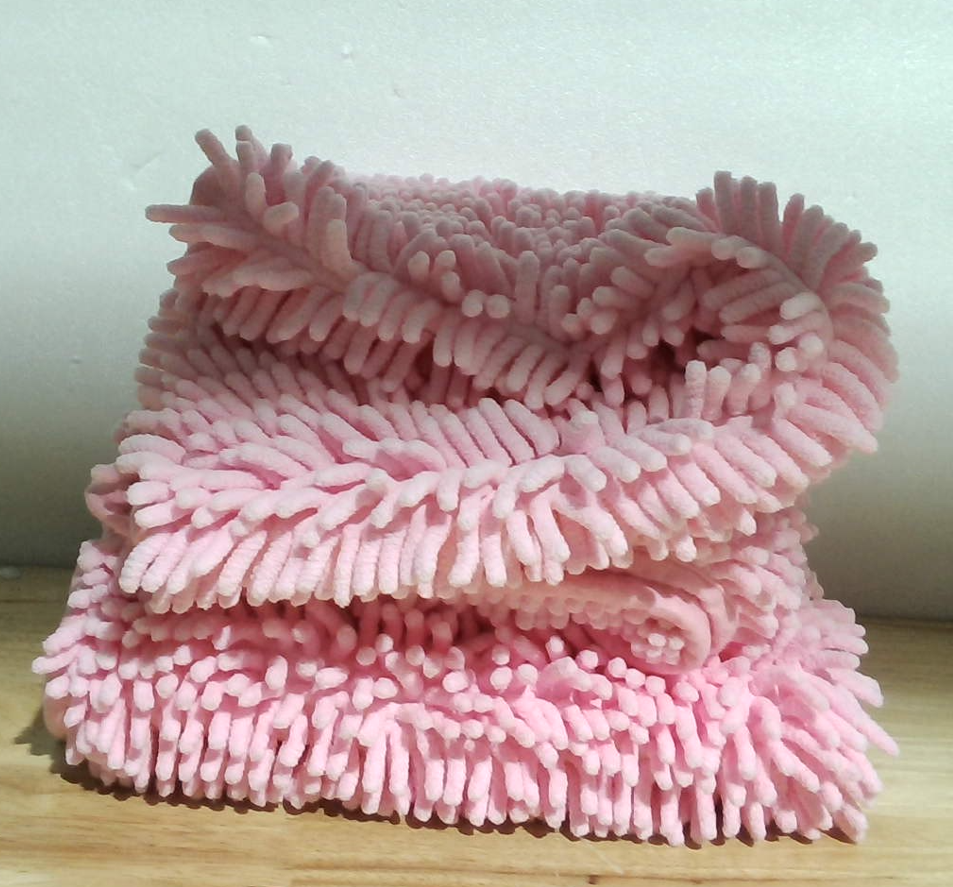 Juego de 2 Tapetes de Baño LanYunUmi Rosa, Ultra Suave, Antideslizante, Absorbentes de Chenilla, 51 x 81 cm y 41 x 61 cm