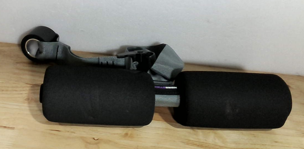 Correa NordStick Nordic Hamstring Curl Original para Ejercicios de Flexión en Casa y Viaje, Configuración Rápida para Abdominales y Fortalecimiento de Core, Capacidad 159kg, Negro/Gris