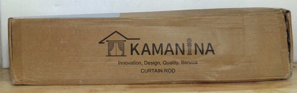 Barras KAMANINA Cortina Bronce Ventanas 1.8-3.7m 182.9-365.8cm Barra 2.5cm 81.3-365.8cm Decorativas Resistentes Monofásicas Extremo Jaula Retorcida