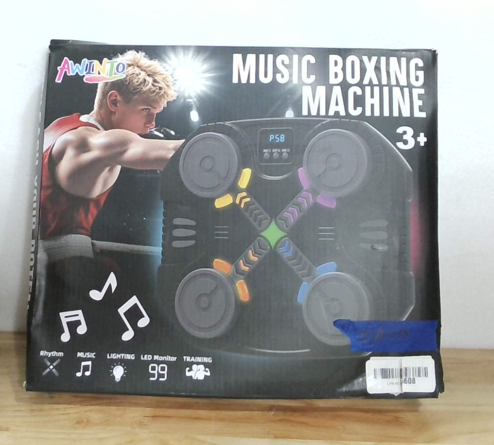 Diana de Boxeo Musical Awinto Bluetooth | Juguete Deportivo para Niños (NO INCLUYE CABLE TIPO C)
