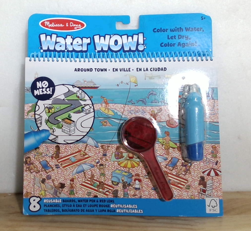 Melissa & Doug On the Go Water Wow! Bloc de actividades reutilizable de lujo con revelación de agua