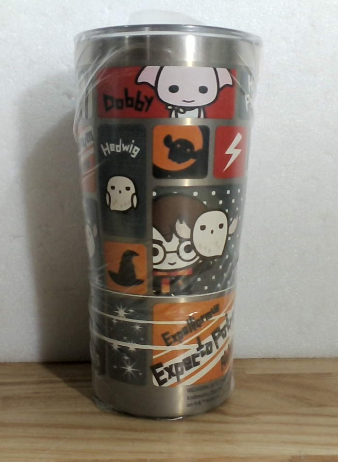 Tervis Traveler Harry Potter Charms Tiles Triple Walled Insulated Tumbler Travel Cup Keeps Drinks Cold & Hot, 20oz, Stainless Steel
