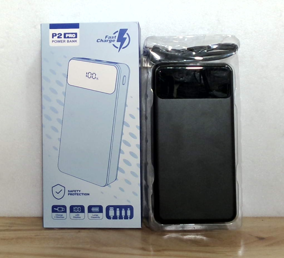 Power Bank Portátil Lilio 60,000 mAh con Carga Rápida de 22.5W – Batería Externa de Alta Capacidad para Smartphones y Dispositivos | Color Negro