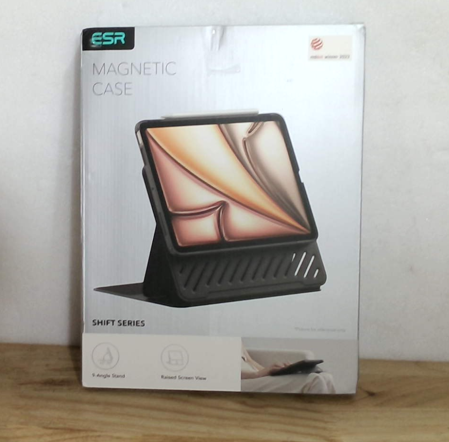 Funda ESR Shift para iPad A16 / 11va-10ma Gen - Cubierta Magnetica Removible, Soporte 9 Angulos, Carga para Apple Pencil, Negra