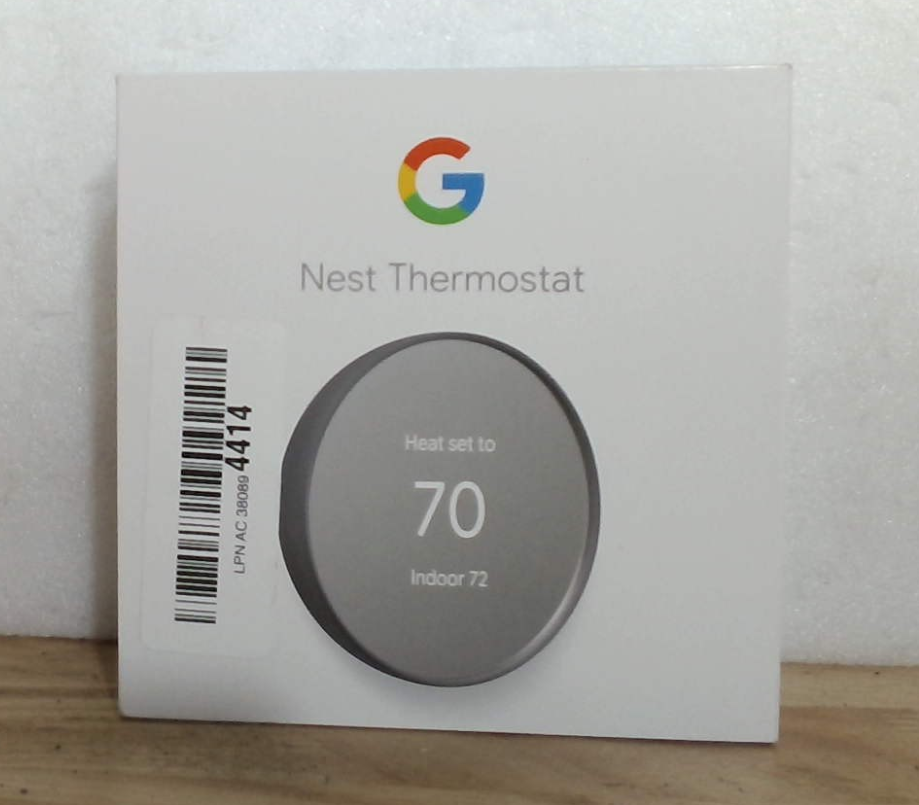Termostato Google Nest - Termostato inteligente para el hogar - Termostato programable con Wifi - Nieve