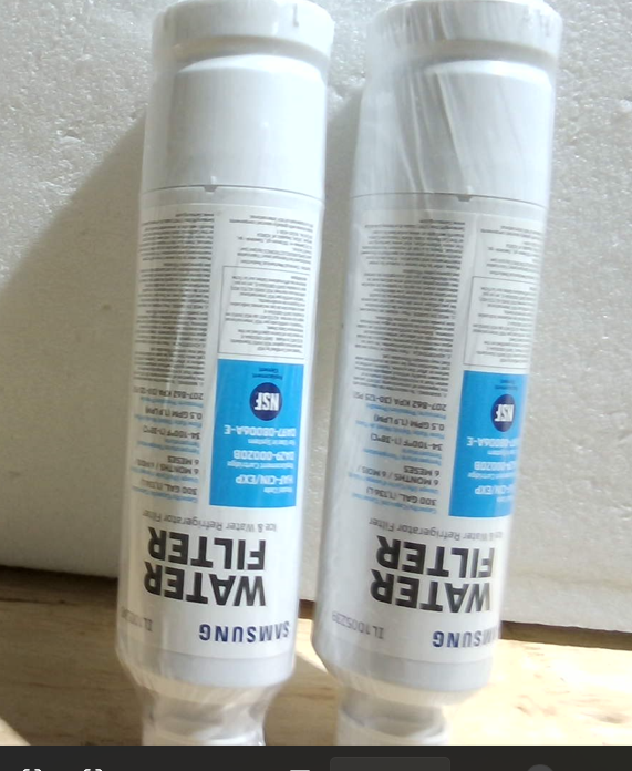 Filtro de Agua Samsung HAF-CIN-2P/EXP Original Pack 2 | Elimina 99% Contaminantes, 6 Meses, French Door y Side by Side