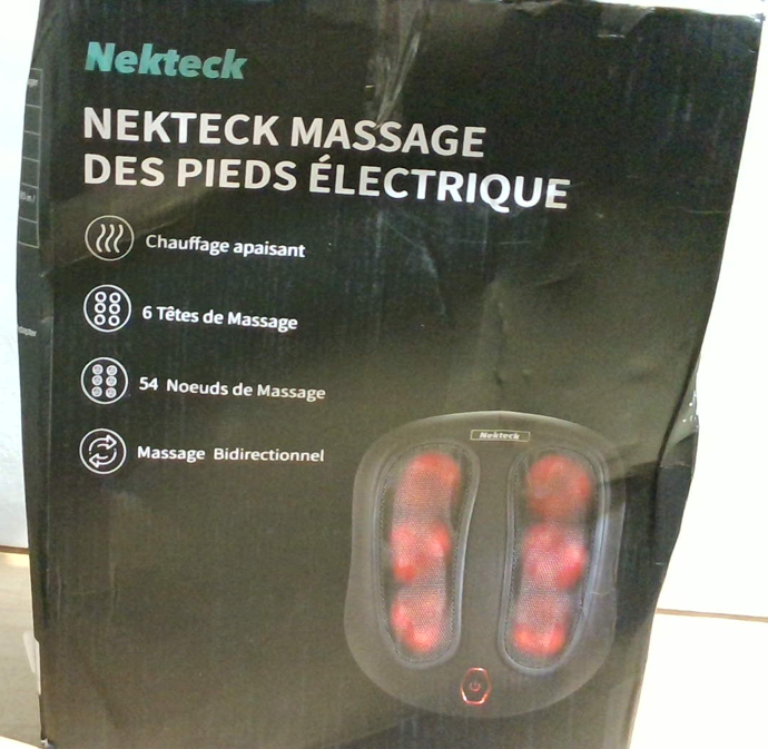Masajeador de Pies Electrico Shiatsu con Calor Nekteck | Para Fascitis Plantar