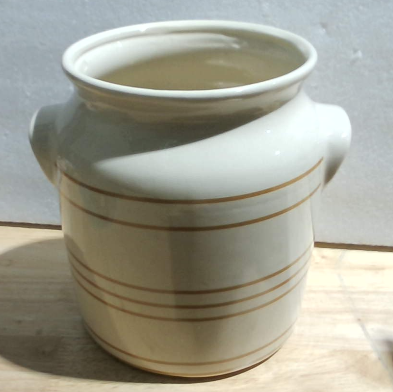 Soporte de Cerámica para Utensilios de Cocina ATLZBLTCI Estilo Granja – Rústico, para Encimera, 6x6.8x6.7 pulgadas