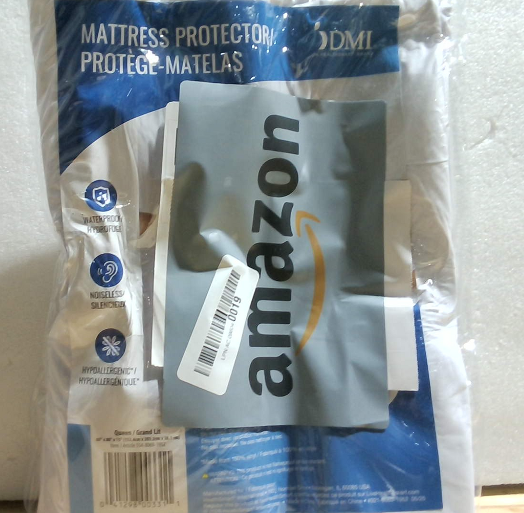 Funda Protector de Colchón Impermeable con Cremallera DMI – Cubrecolchón Queen Blanco | Protección Total contra Líquidos y Ácaros