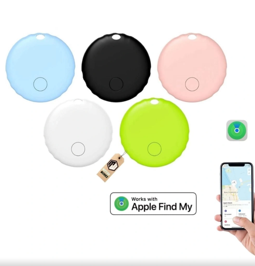 Dispositivo de rastreo inteligente AirTag compatible con iOS Apple Find My, IP67, previene la pérdida de llaves, bolsos, mascotas y objetos de valor, batería de larga duración, compatible con iPhone 6S y posteriores.