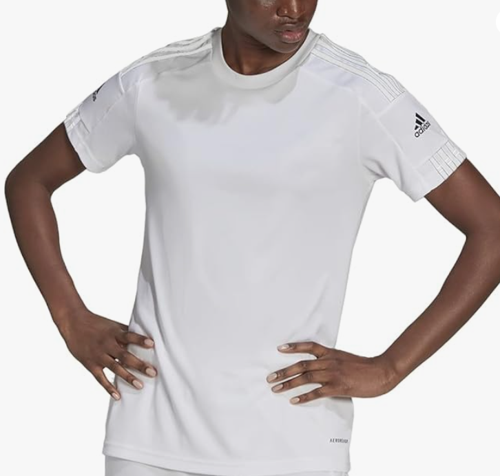 Camiseta de Fútbol Adidas Squadra 21 para Mujer – Talla M, Color Blanco