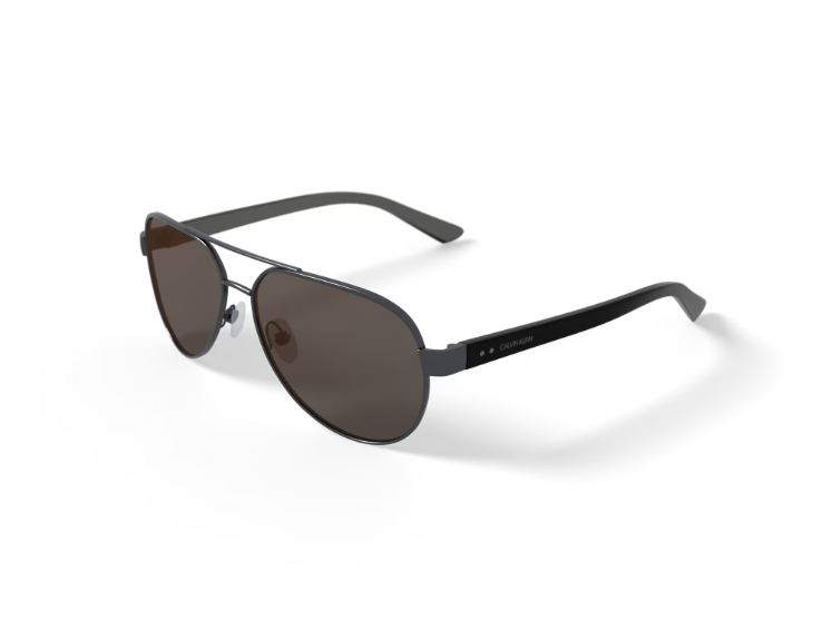 Calvin Klein Gafas de Sol de Moda Unisex Rx'able, CK19300SG, Gunmetal, 59-13-140, con Estuche