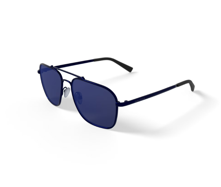 Nautica Nautica Gafas de Sol Deportivas para Hombre Rx'able, N9208S, Azul Marino Mate, 57-15-145, con Estuche