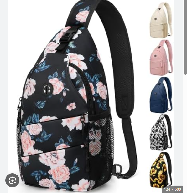 Mochila de bandolera para hombres, para senderismo, mochila de día, mochila cruzada para el hombro, bolsa de pecho para viajes