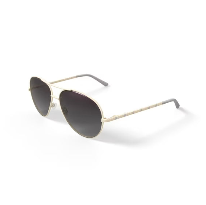 bebe Gafas de Sol de Moda para Mujer Rx'able, BBOS2001, Dorado Brillante, 60-13-140, con Estuche