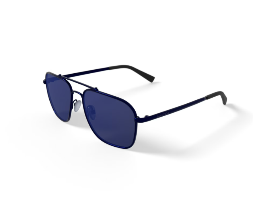 Nautica Nautica Gafas de Sol Deportivas para Hombre Rx'able, N9208S, Azul Marino Mate, 57-15-145, con Estuche