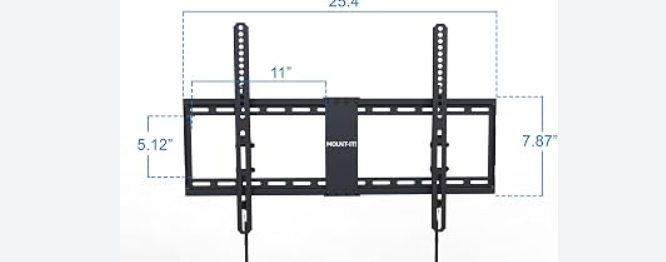 ⚠️NO INCLUYE TORNILLOS DE PARED NI EXPANDER | Soporte de Pared Inclinable para TV de 32 a 90 Pulgadas | Perfil Bajo | Bloqueo Seguro y Liberación Rápida | VESA Máx. 600x400mm