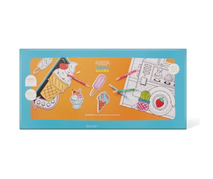 Mondo Llama – Color Your Own Ice Cream Stand Fort | Fuerte para Colorear de Helados