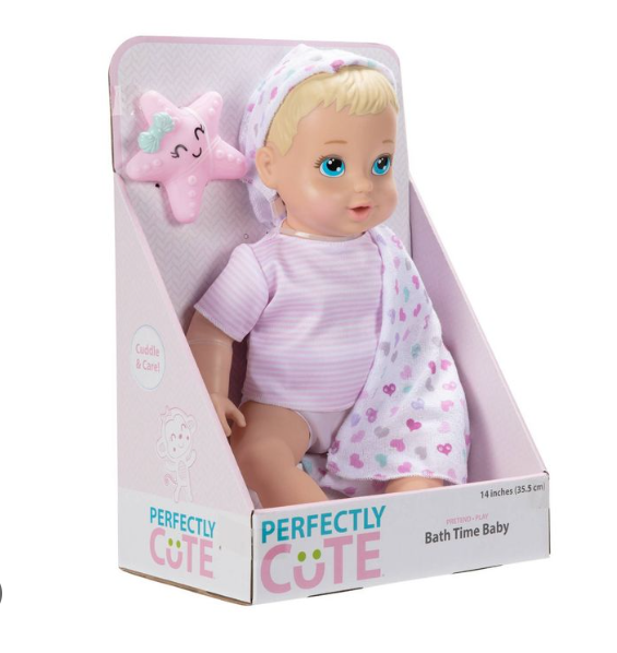 Perfectly Cute – Bath Time Baby 14" | Muñeca Bebé para Baño 14 Pulgadas