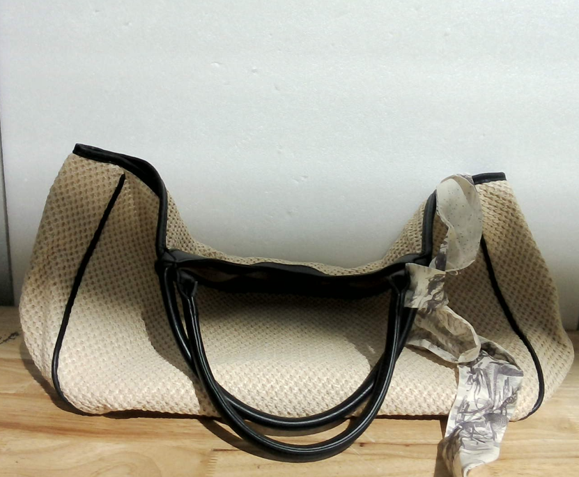 Bolsa de Mano Casual para Mujer – Grande, Tejida, Ideal para Playa, Viaje y Trabajo