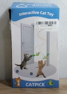 Juguete Interactivo Pájaro Volador Automático para Gatos con Clip – USB Recargable con Accesorios Intercambiables de Pájaro y Ratón