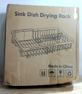 Escurridor de Platos Expandible de Acero Inoxidable para Fregadero – con Porta Utensilios, Ahorra Espacio, No se Oxida