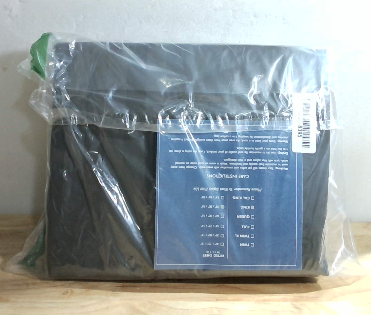 Sábana Ajustable Sunday Home 400 Hilos 100% Algodón – Satinado Damask, Gris Oscuro, Queen